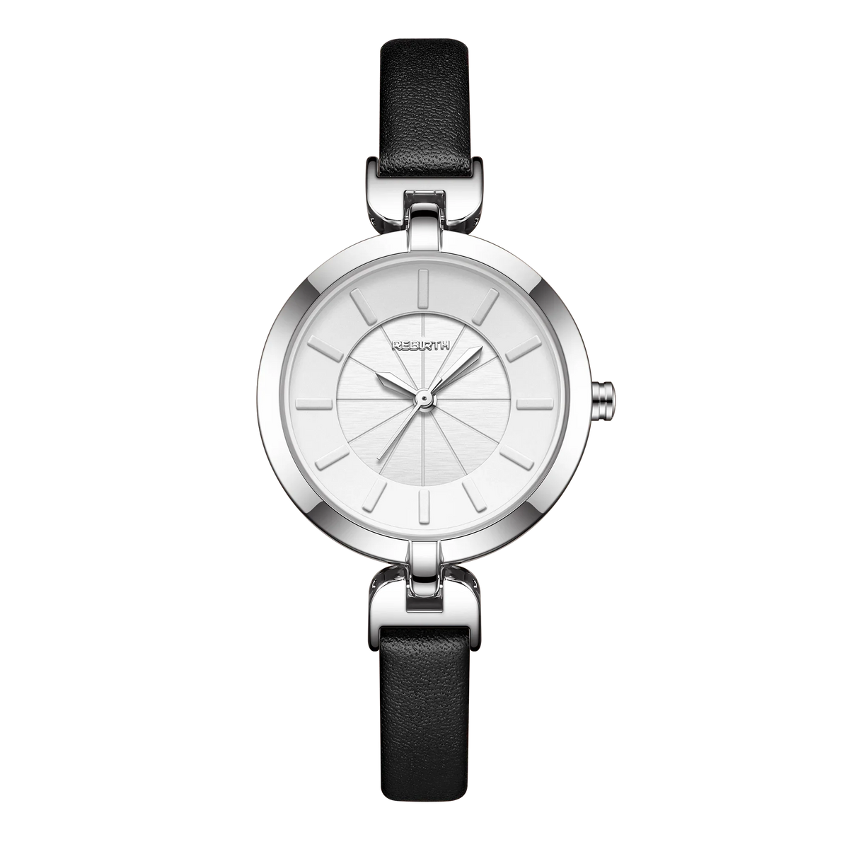 REBIRTH Women's Quartz Watch – Leather Band, Minimalist Dial