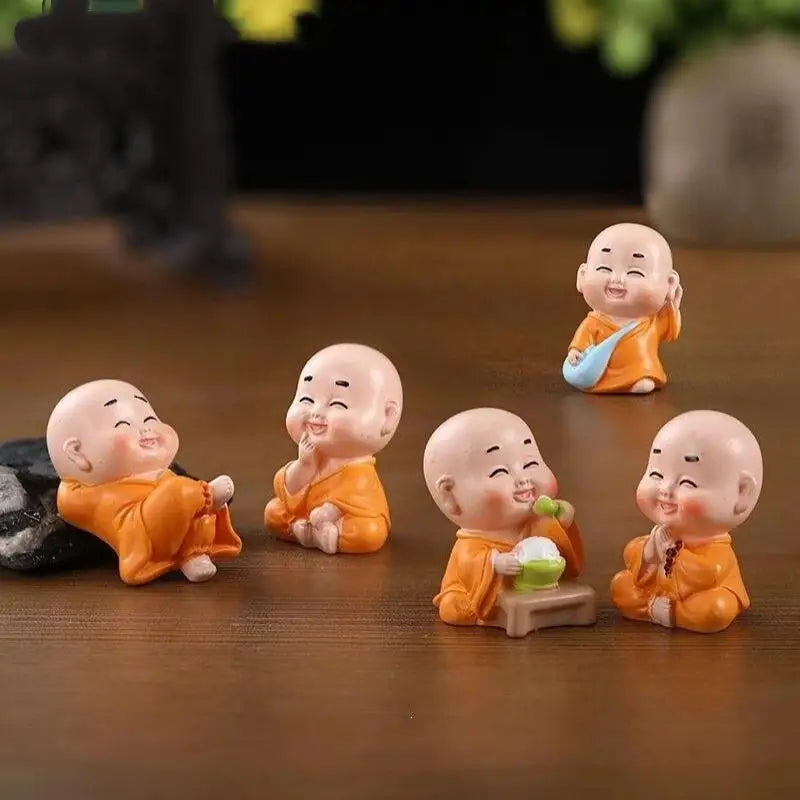 Mini Monk Resin Figurine | Zen Garden & Terrarium Decor