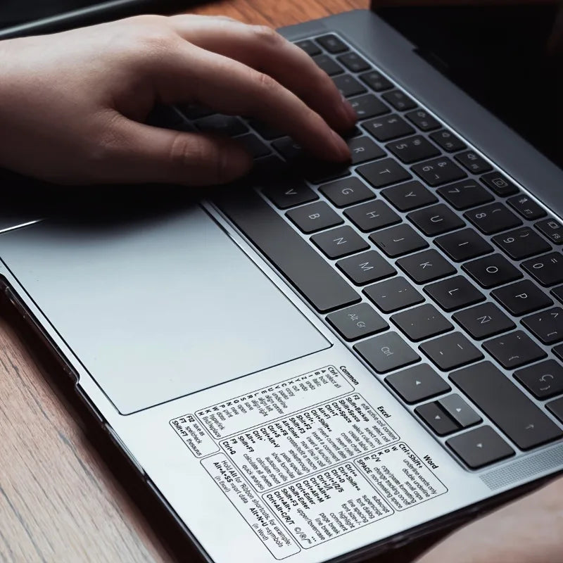 Transparent PET Keyboard Cover – Excel, Word & Windows Shortcuts