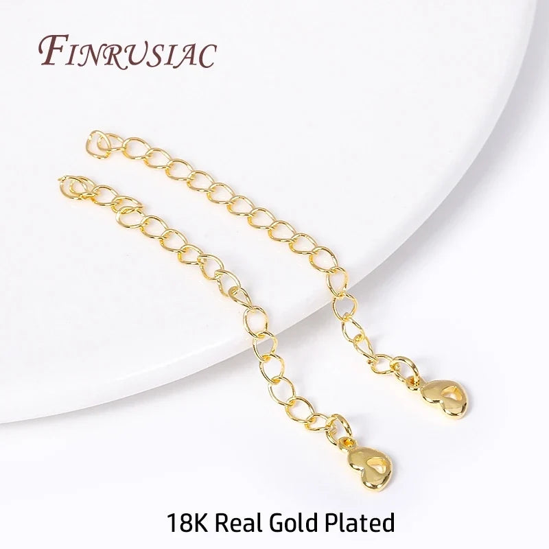18K Gold Plated Brass Extension Chain Connectors | DIY Jewelry