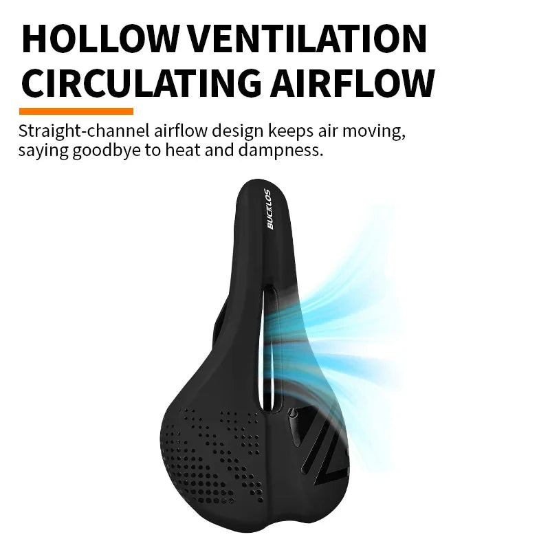 BUCKLOS Ultralight Breathable MTB & Road Bike Saddle Seat