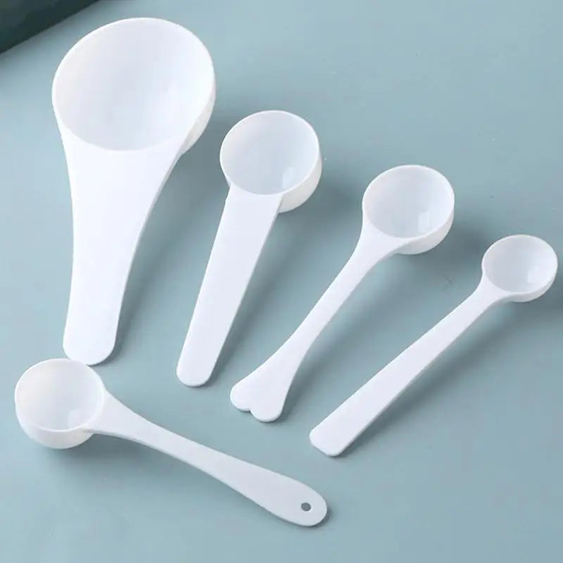 10-Piece Food-Grade Plastic Measuring Spoon Set | Kitchen Scoops