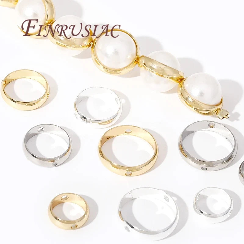 Gold & Silver Plated Brass Bead Frame Rings | DIY Jewelry Making