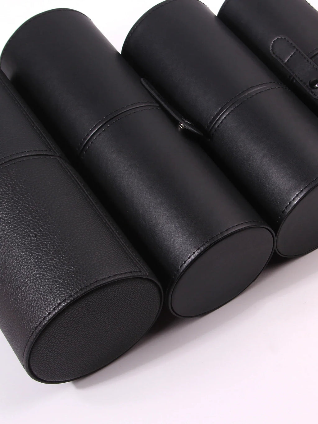 PU Leather Makeup Brush Holder & Desktop Organizer Bucket