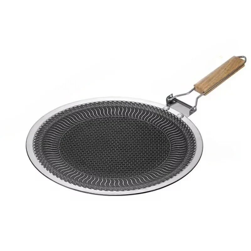 Honeycomb Non-Stick Stainless Steel Griddle Pan 34/38cm BBQ
