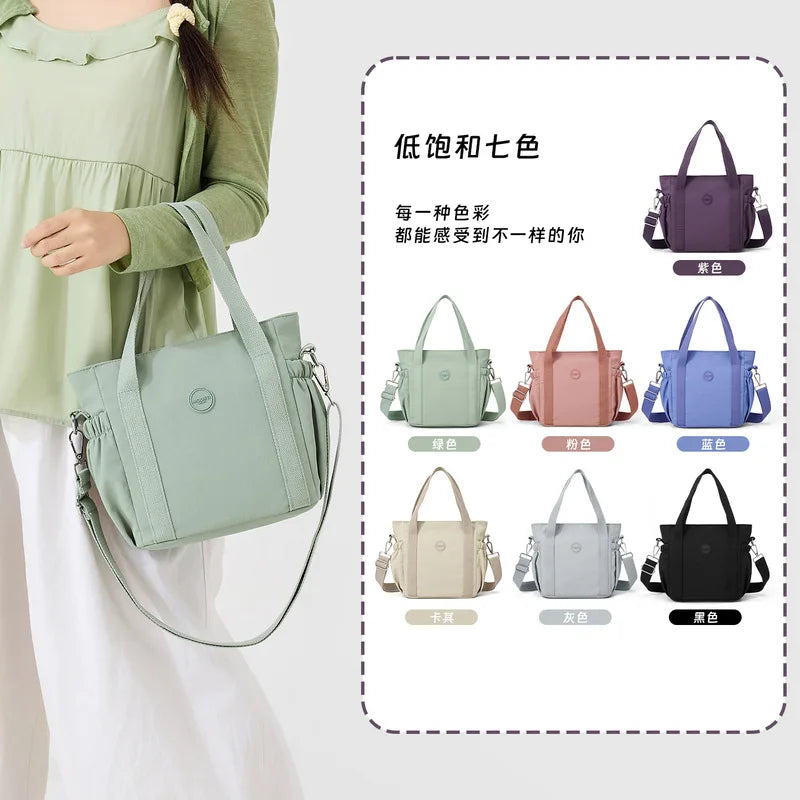 Nixie Large Nylon Tote Bag – Women's Lightweight Crossbody Shoulder