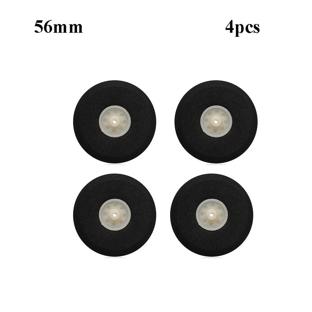 4pcs EVA Sponge Wheels 25–76mm DIY RC Plane Aircraft Parts