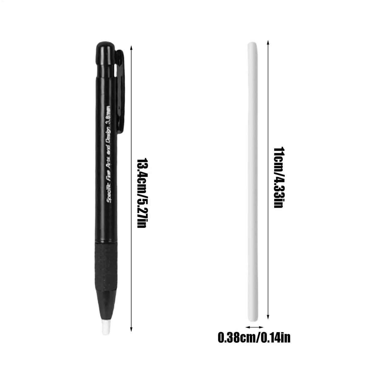 Mechanical Retractable Pen Eraser 3.8mm | 5 Refills Included