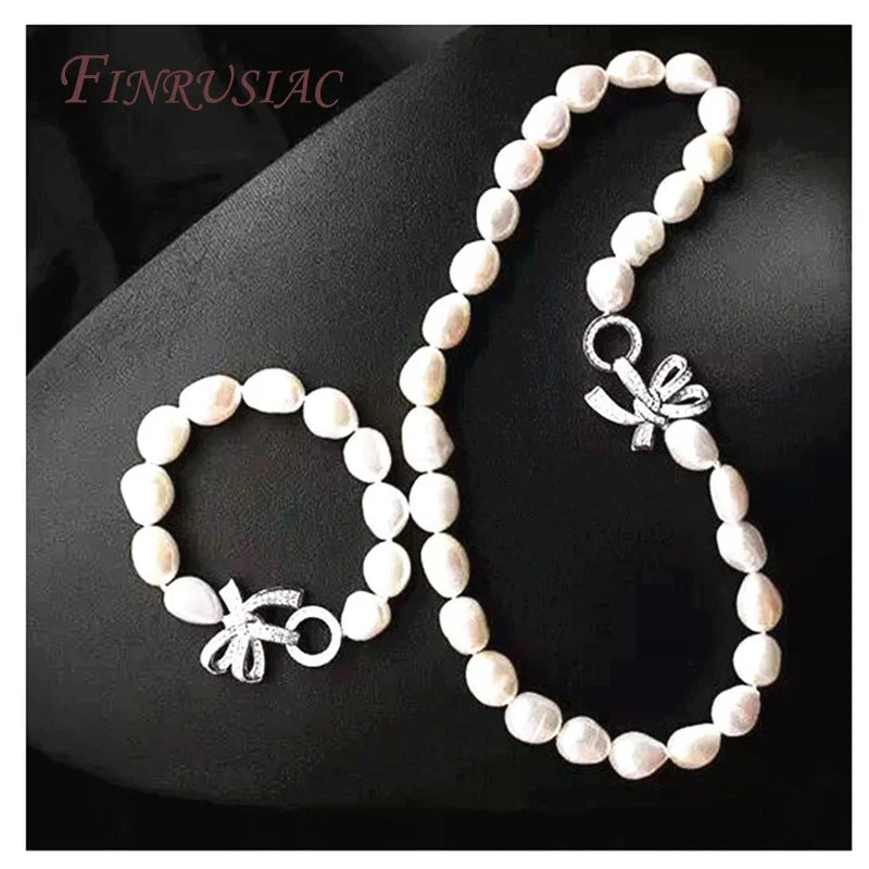 18K Gold Plated Zircon Butterfly Bowknot Pearl Clasp | DIY Jewelry