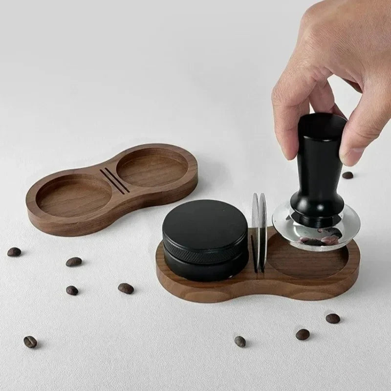 Walnut Coffee Tamper Mat 51/53/58mm – Barista Storage Pad