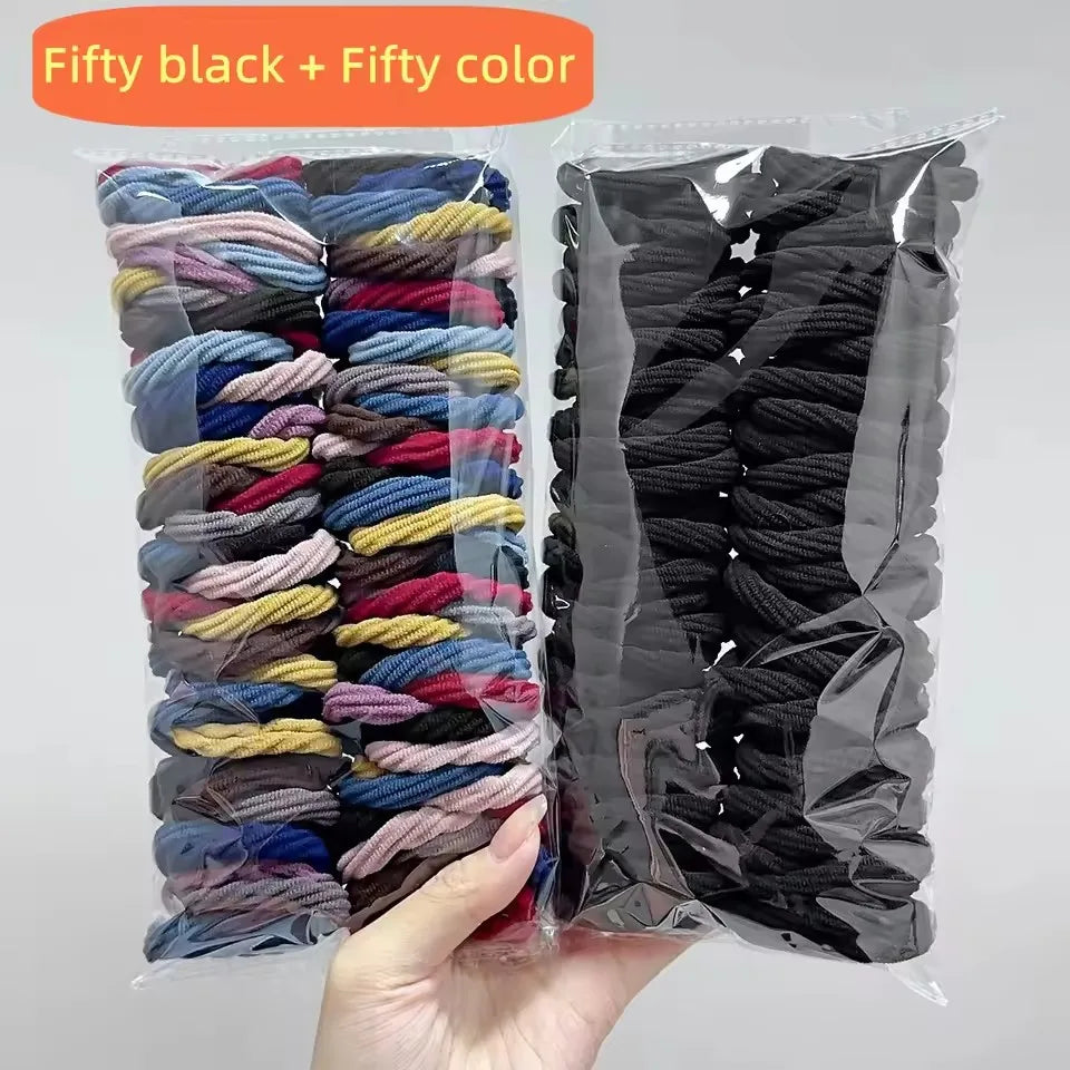 High Elastic Hair Ties – Rubber Ponytail Holders for Women