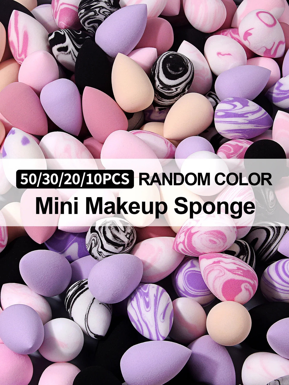 Mini Makeup Sponges – Water-Expanding Cosmetic Puffs 10–100 Pcs