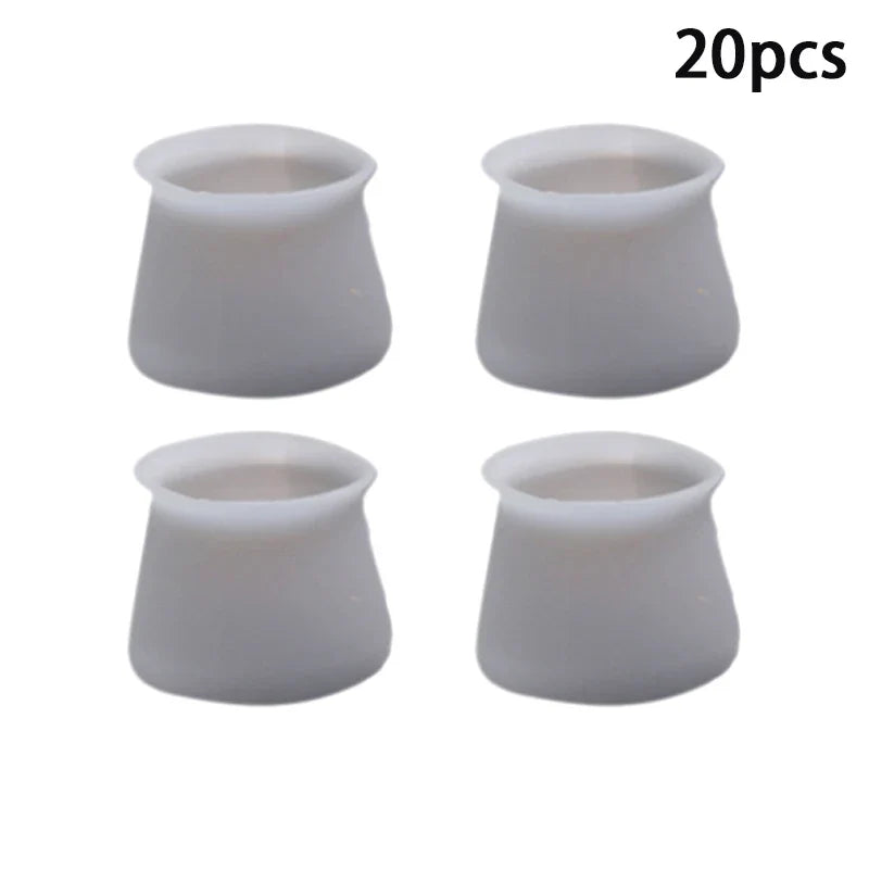 20pcs Silicone Chair Leg Floor Protectors | Table Feet Pad Covers