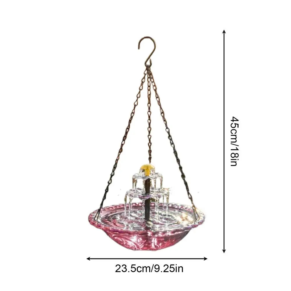 Solar Bird Bath with Fountain – Garden Hummingbird Birdbath