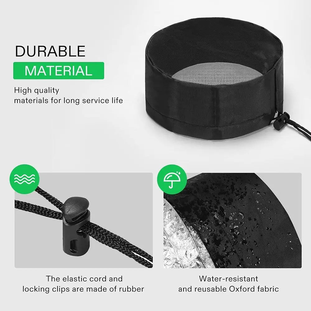 Grow Tent Duct Vent Filter Cover with Elastic Band – 2 Pack