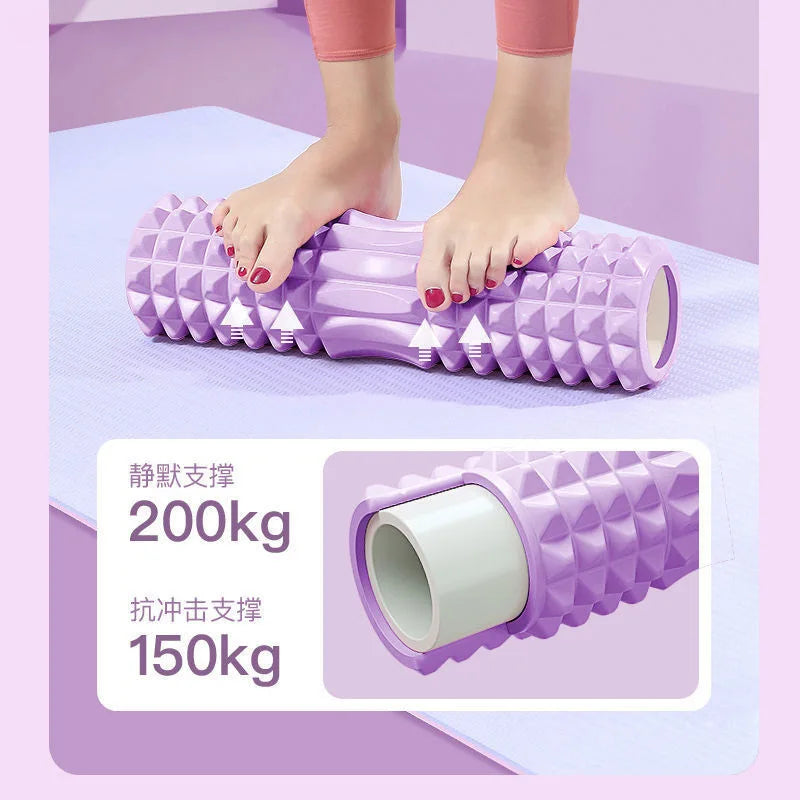 Foam Muscle Roller – Deep Fascia Massage for Fitness & Yoga