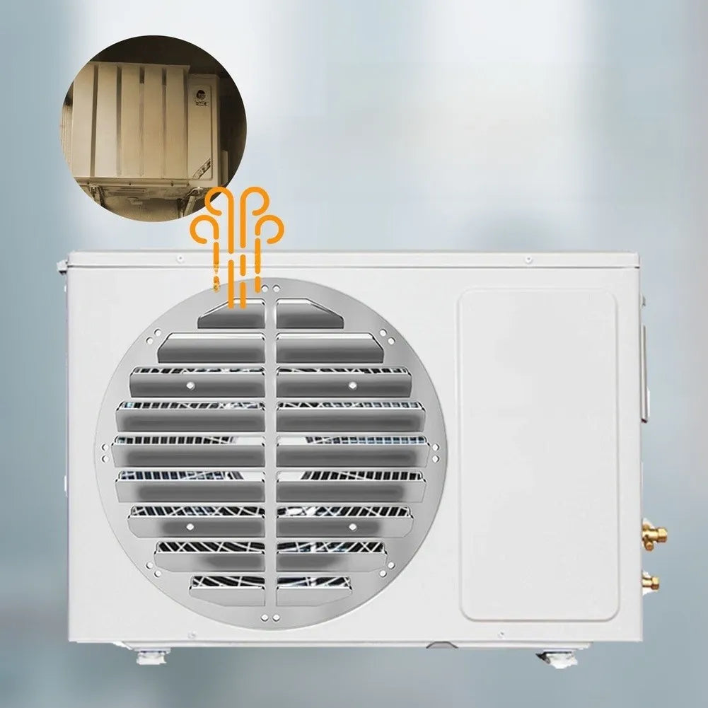 Stainless Steel AC Air Guide Plate – No Drill Outdoor Unit