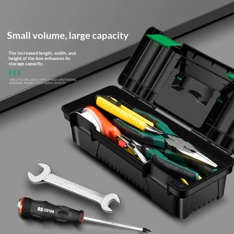 10-Inch Plastic Tool Storage Box – Portable Handheld Toolbox