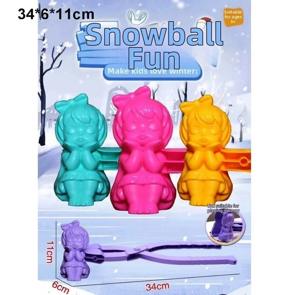 Snowball Maker Clip Tongs – Heart, Snowflake & Duck Molds