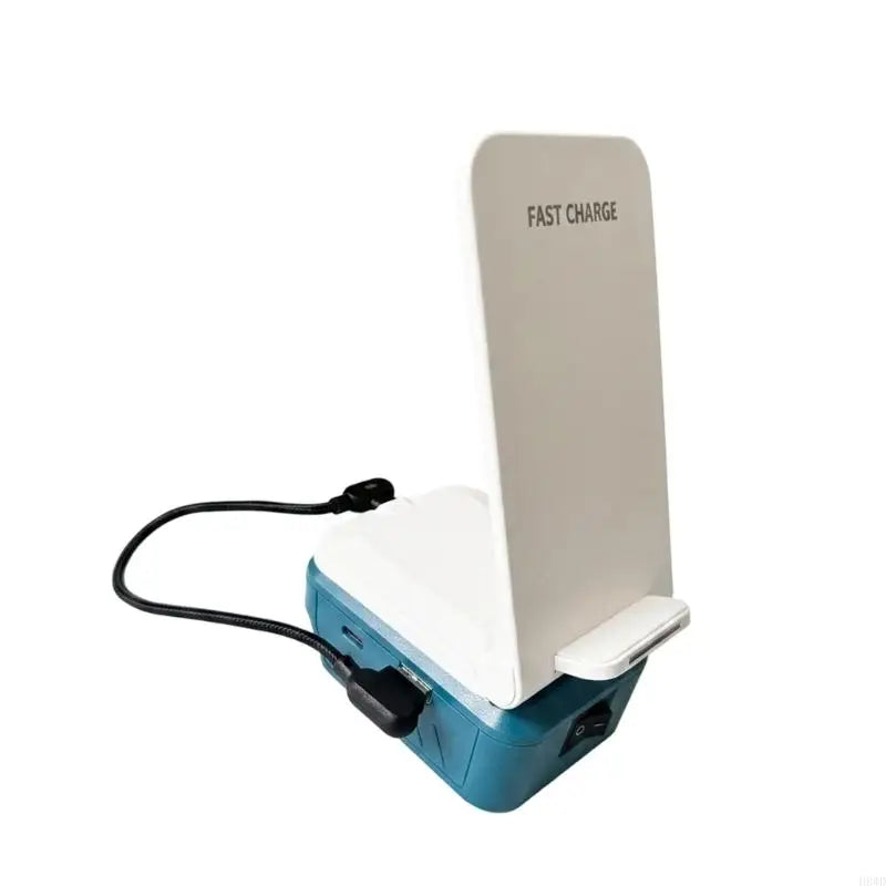 Wireless Charging Battery Adapter Stand – USB-A, USB-C, Foldable