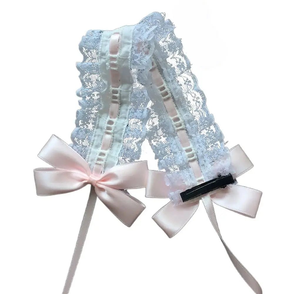 Lolita Headband Bowknot Sweet Lace Hairband | Cosplay Accessory