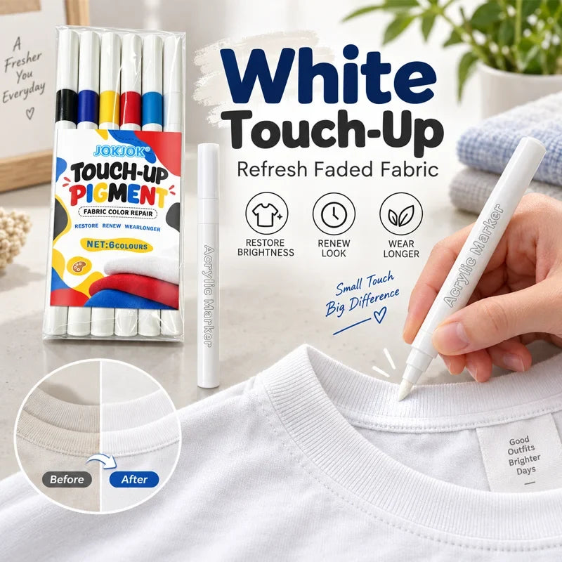 6-Color Acrylic Marker Set with Transparent Storage Box