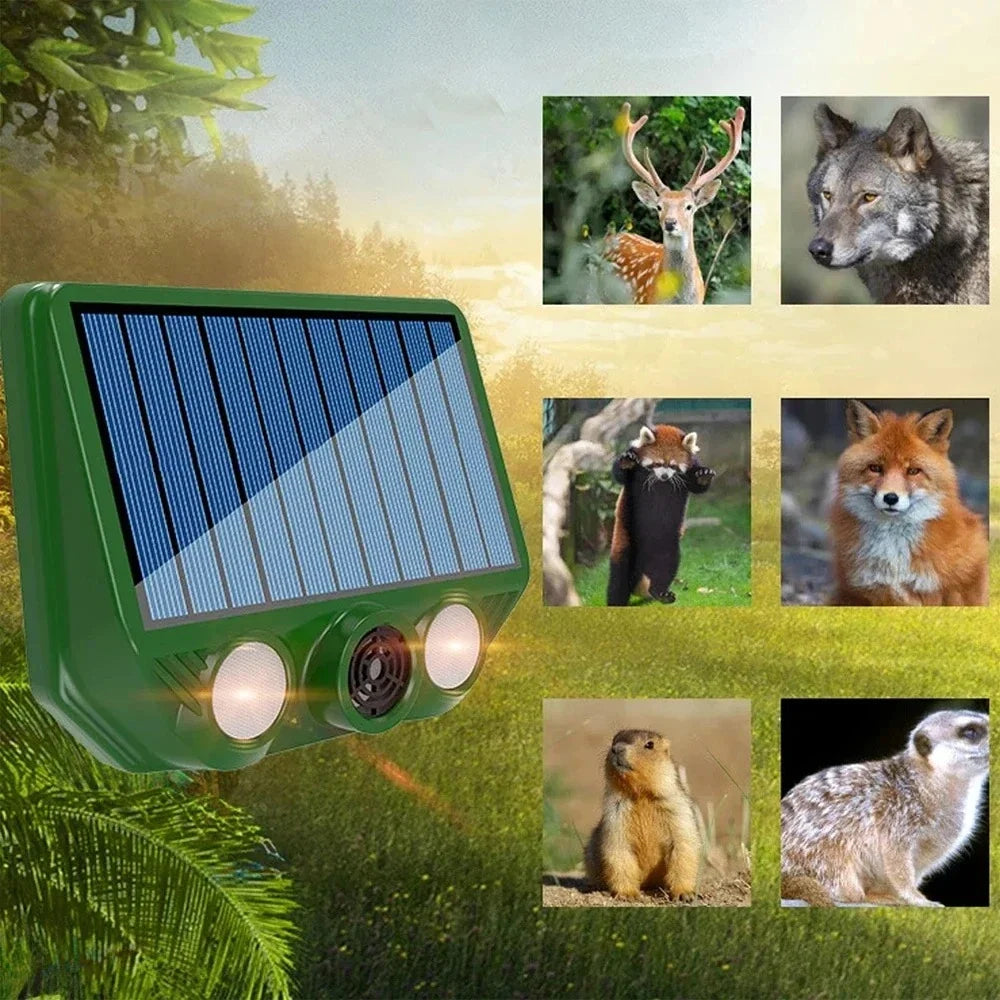 Solar Animal Repeller IP66 Waterproof – Outdoor Garden Pest Control