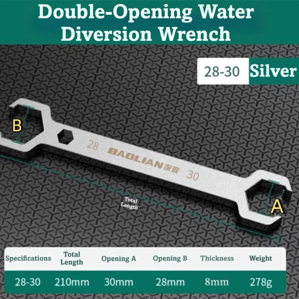 Double Ended Manifold Valve Wrench 27/29mm 28/30mm Steel