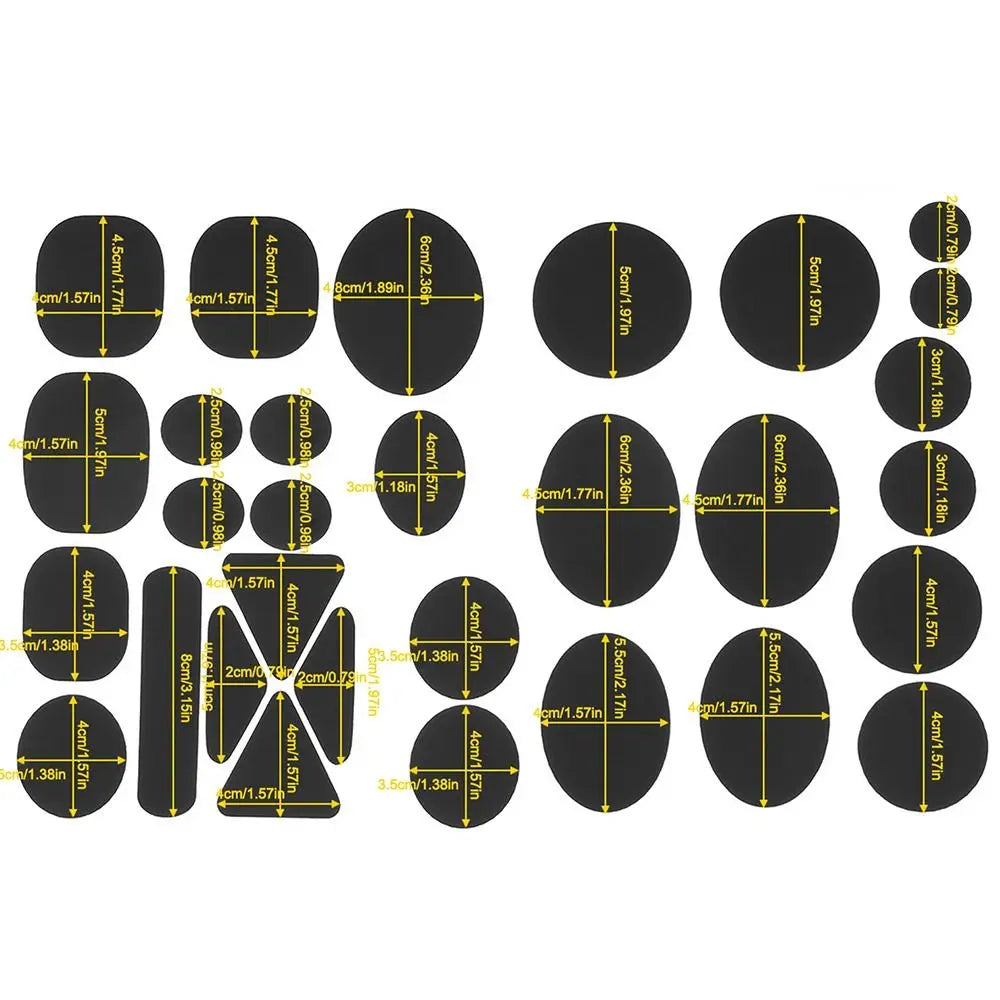Self Adhesive Iron-On Black Patch – DIY Jacket Repair 24.5x14.5cm
