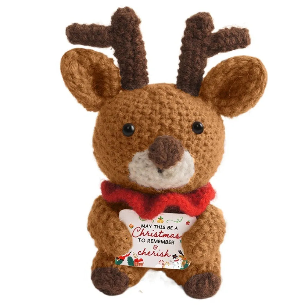 Mini Crochet Christmas Dolls – Handmade Knit Holiday Ornaments