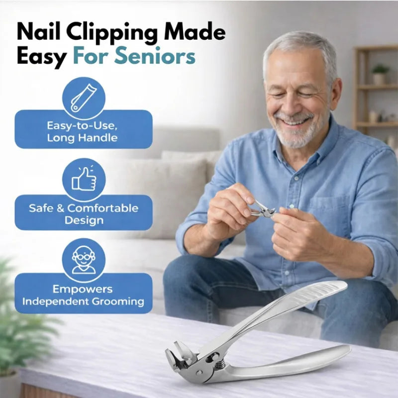 Wide Opening Stainless Steel Nail Clipper – Thick Nails