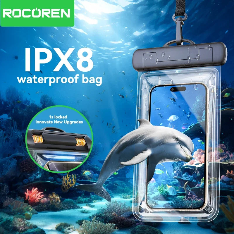 Rocoren Waterproof Phone Case Bag – Universal iPhone & Samsung