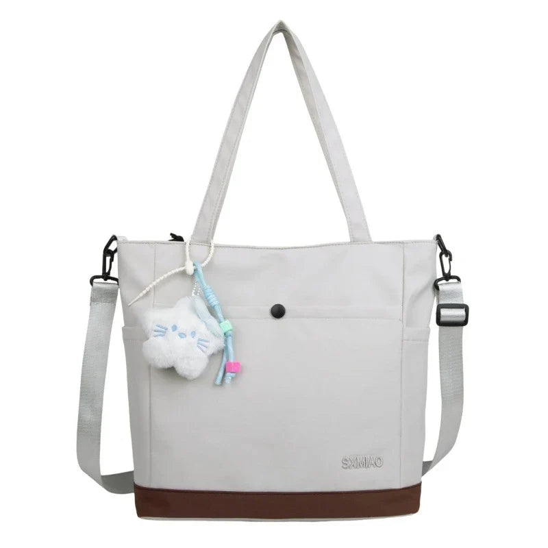 Large Canvas Shoulder Tote Bag for Women – Lightweight
