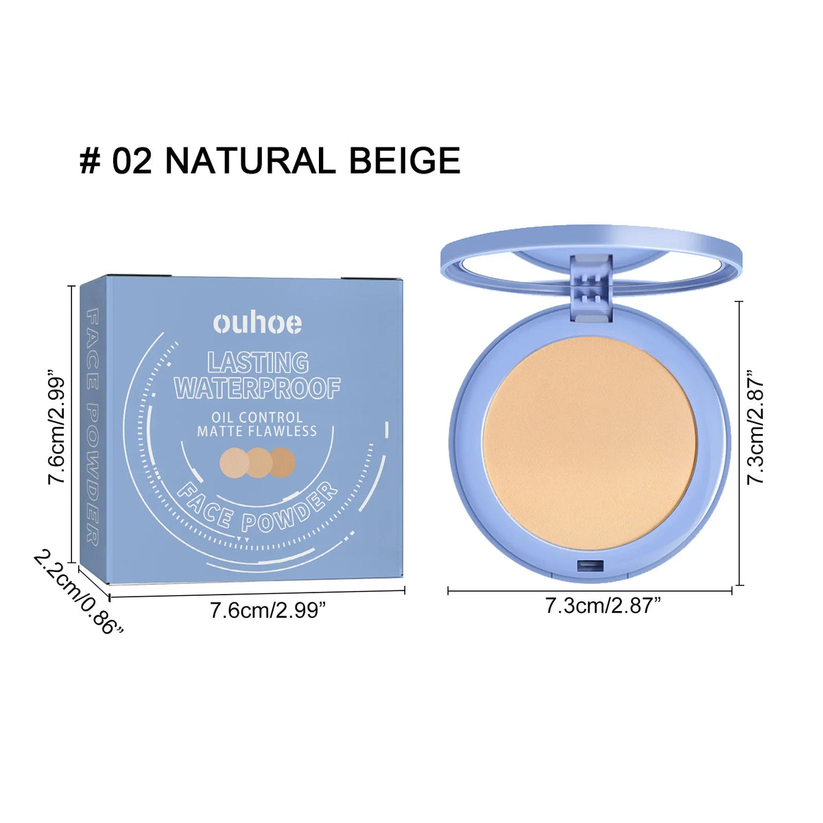 OUHOE Matte Face Setting Powder – Oil Control & Invisible Pores