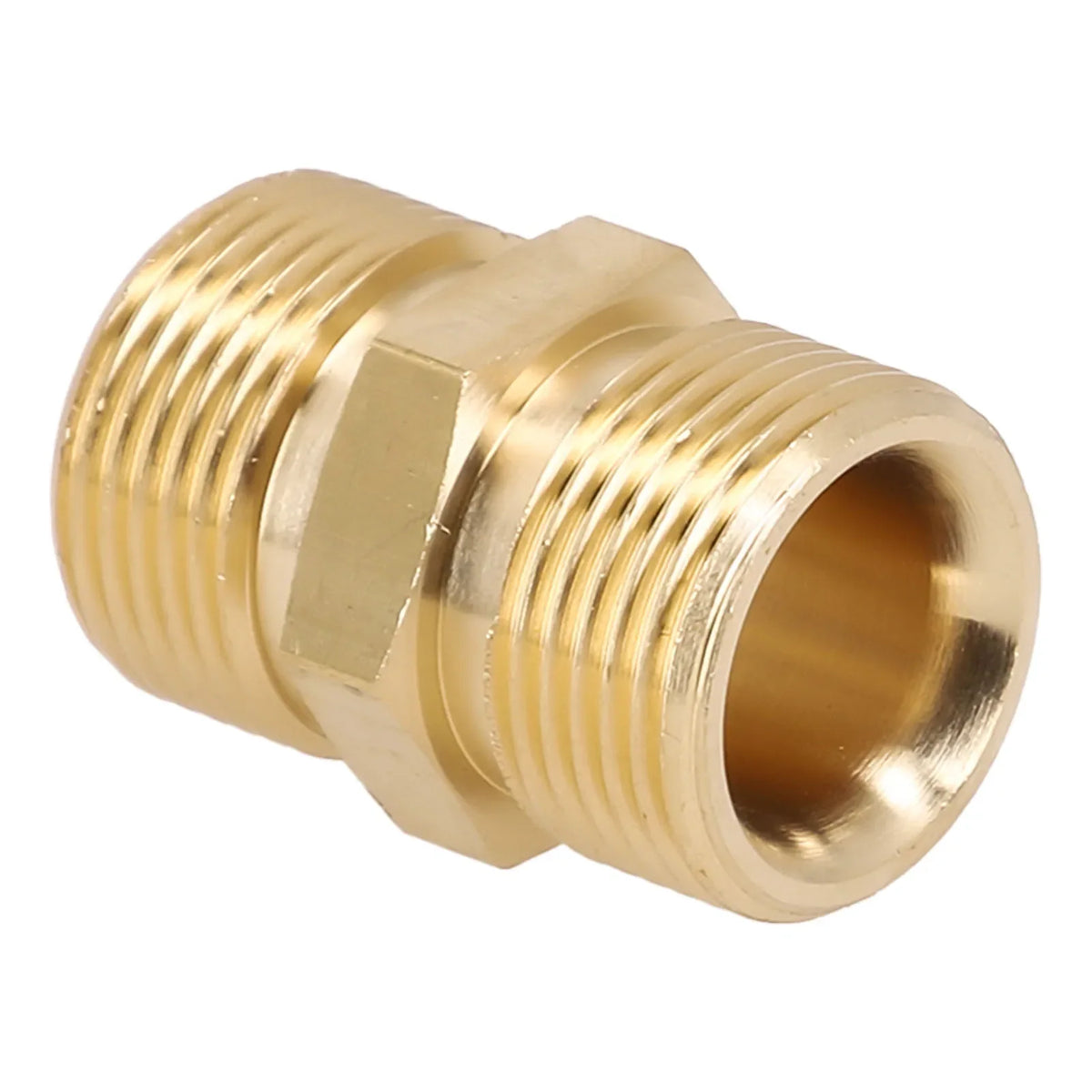 M22 Brass Pressure Washer Hose Adapter 14mm to 15mm