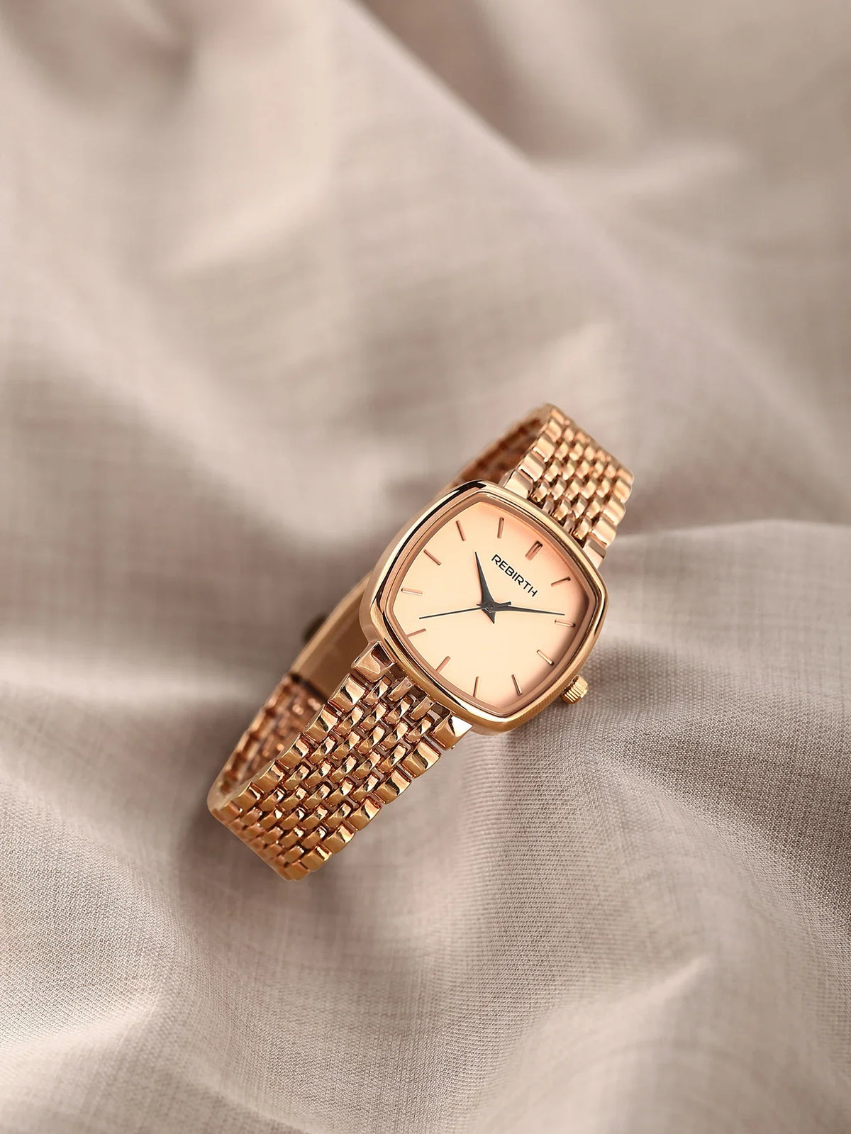 REBIRTH Women's Quartz Watch – Light Luxury Casual Style