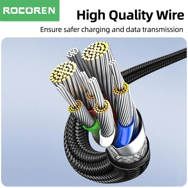 Rocoren 240W USB-C Cable PD 3.1 Fast Charging 5A 2M/3M