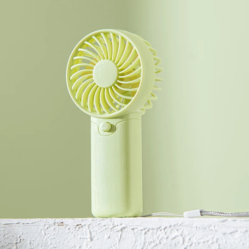 Handheld Mini Fan with Wristband – Portable Desktop Fan