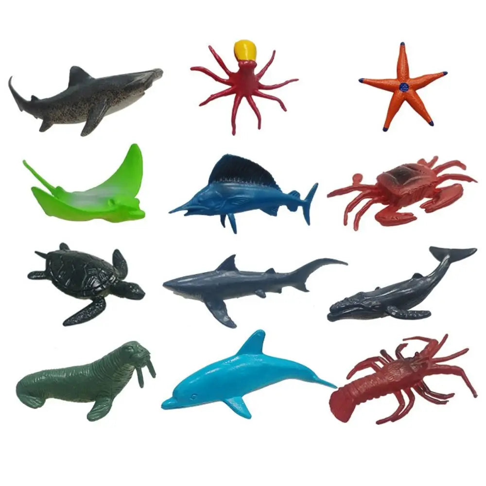 Realistic Sea Life Model Set – Multicolor Marine Animal Figures