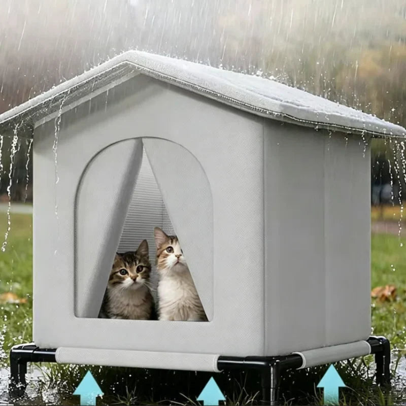 Waterproof Foldable Cat House – All-Season Indoor & Outdoor