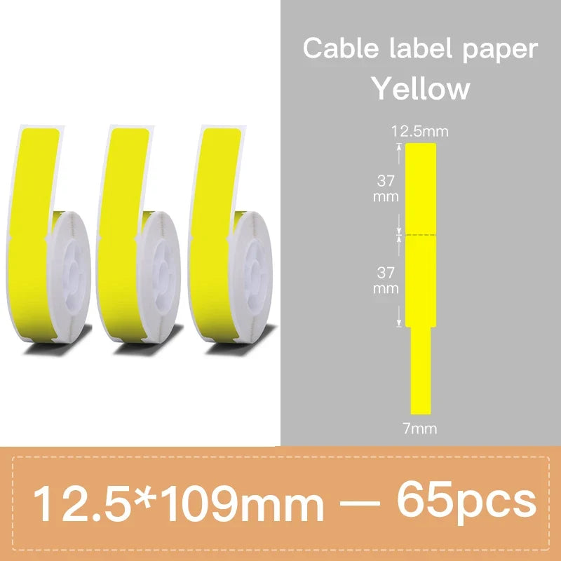 Niimbot Label Tape for D11 D110 D101 – Waterproof Cable Stickers