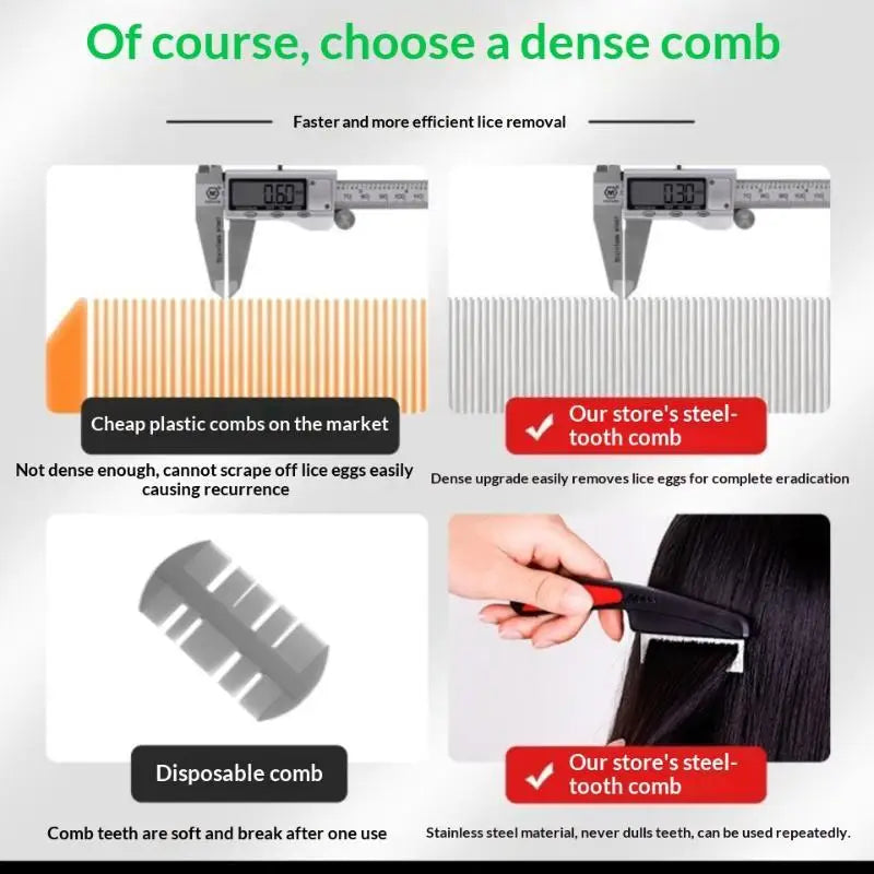 Pet Grooming Comb – Stainless Steel Fine Tooth Cat & Dog Brush