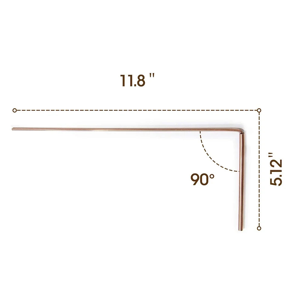 99.9% Pure Copper Dowsing Rods & Divination Pendulum Kit