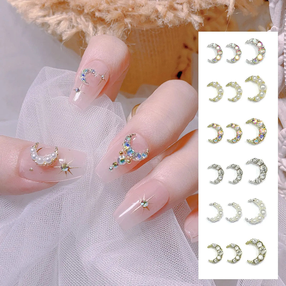 Nail Art Charms & Rhinestones Metal Nail Decorations