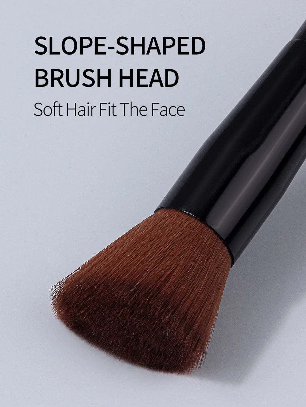 Nixie 2-Pc Angled Foundation Brush & Powder Puff Set