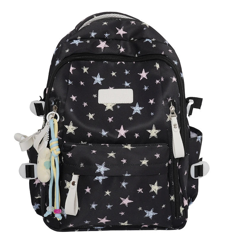 Korean Star Backpack – Large Capacity Student School Bag