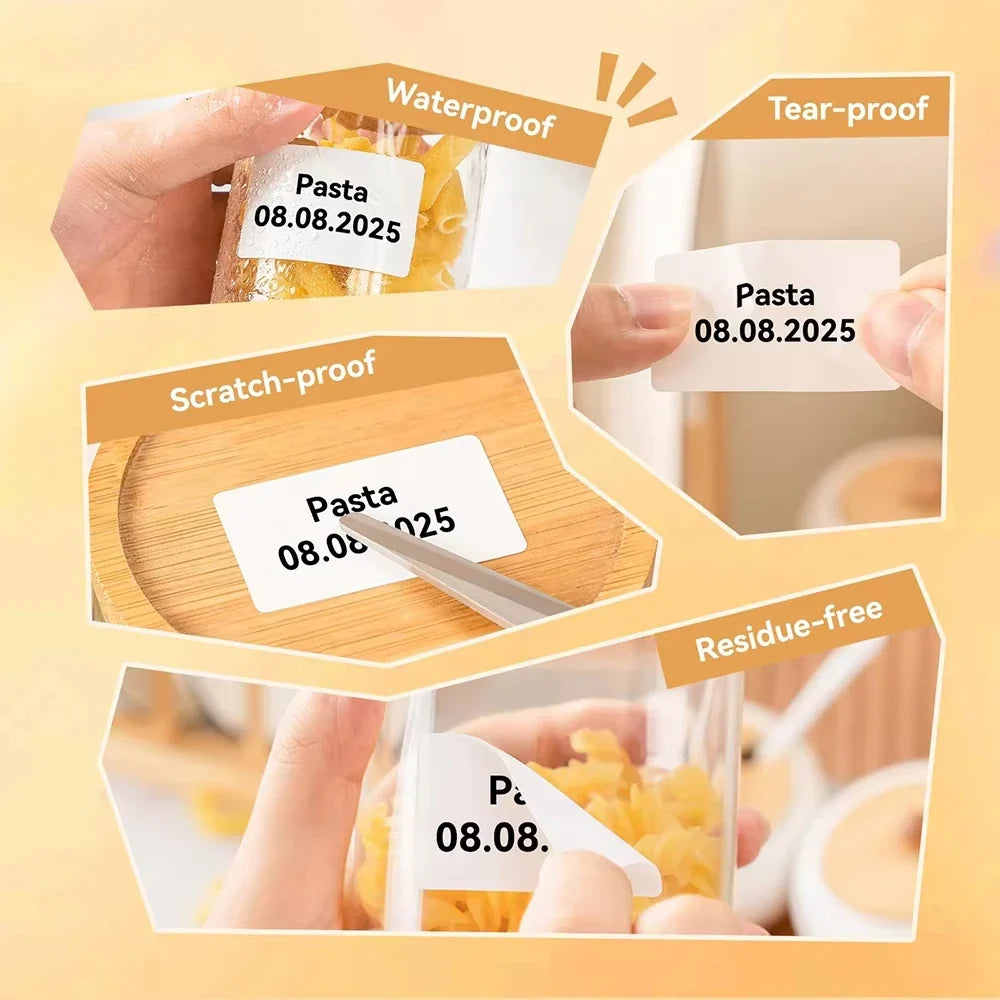 Marklife Thermal Label Rolls – Waterproof Self-Adhesive Stickers