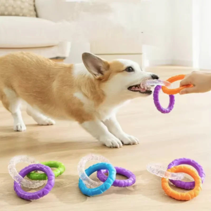 TPR Loop Ring Dog Chew Toy for Aggressive Chewers & Puppies