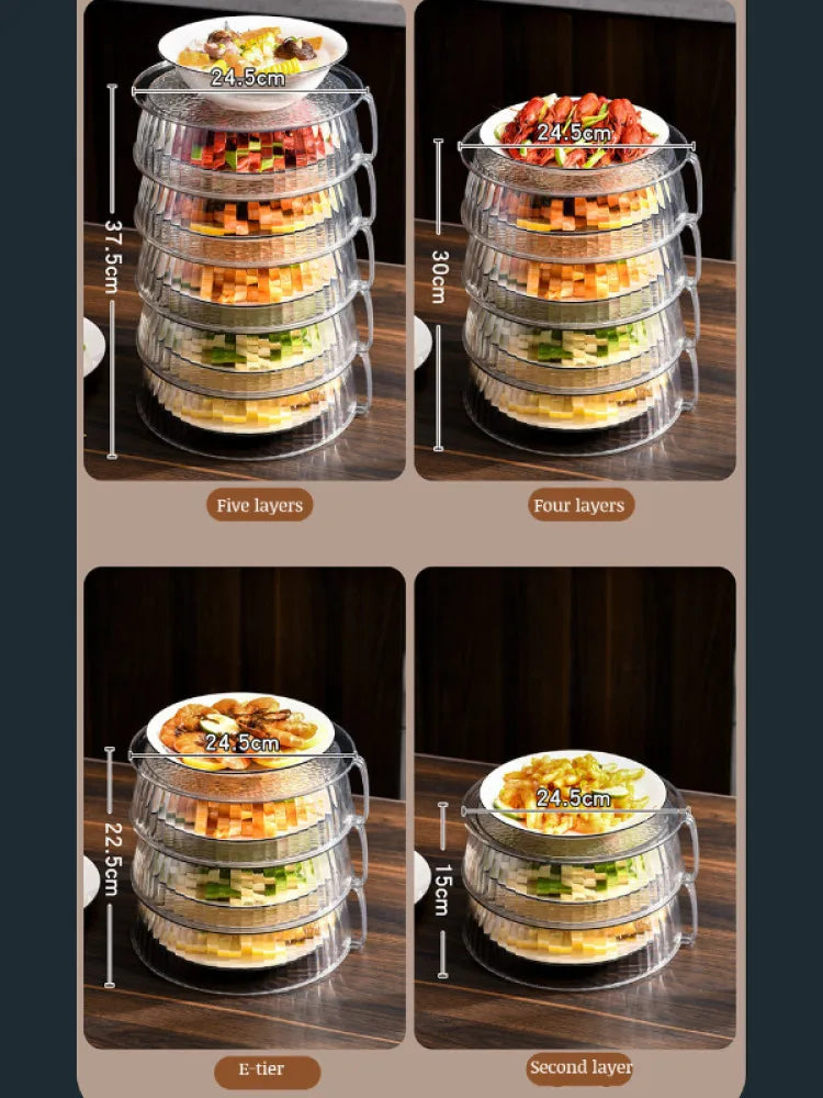 Transparent Multi-Layer Insulated Silicone Food Cover