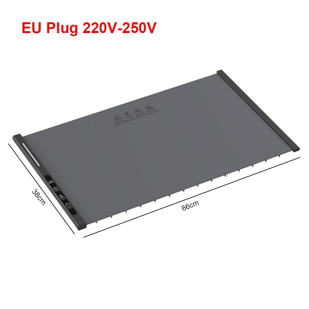 Raugee Foldable Electric Food Warmer Mat | 8-Level Temp & Timer